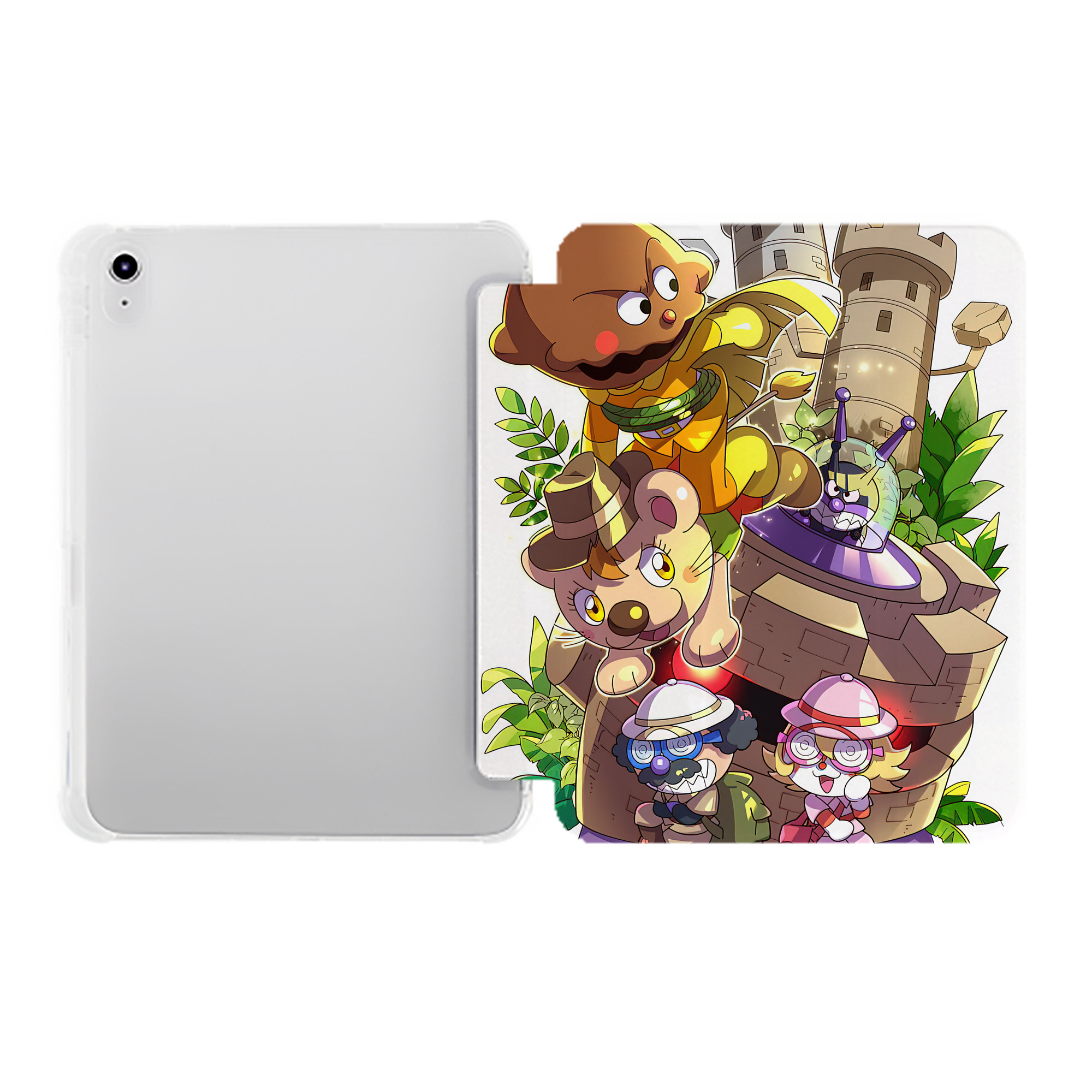 （画像用） アンパンマン Anpanman IPad ケース ペン収納付き 三つ折りスタンド PUレザー×シリコン 対応機種9.5/10.5/10.9インチ